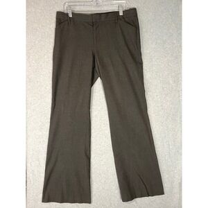 Gap‎ Perfect Trouser Dress Pants Women 10R Grey Plaid Stretch Business Casual